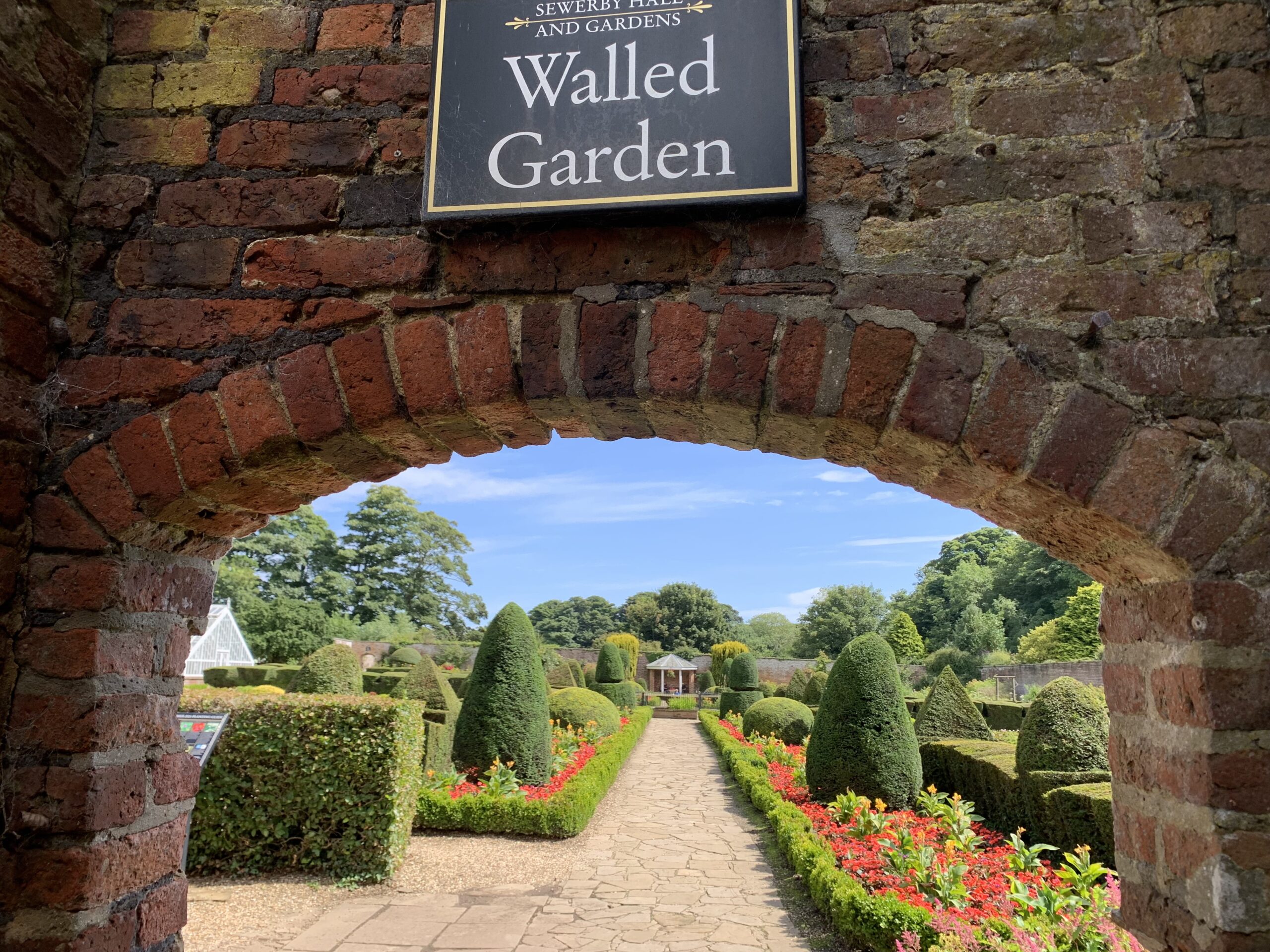 Walled garden in Sewerby hall